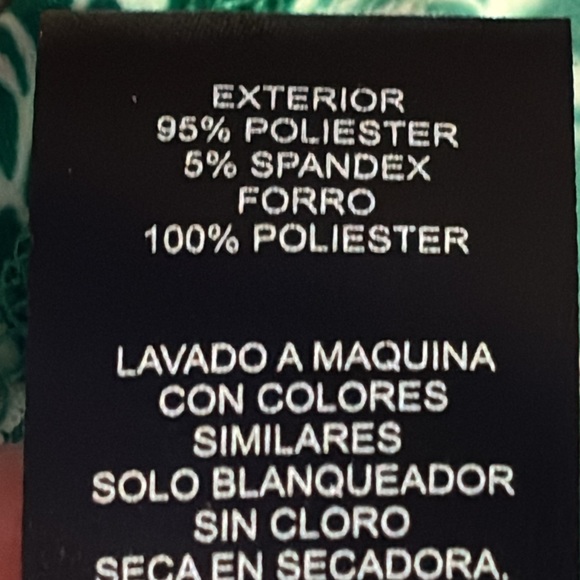 Jessica Howard Green Patterned 3/4 Sleeve collared V neck A line mini dress - Picture 14 of 15